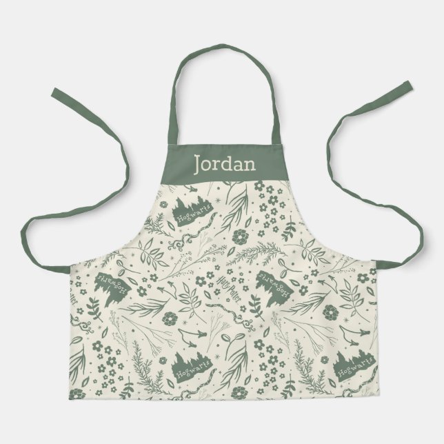 HOGWARTS™ Herbology Magic Pattern Apron (Front)