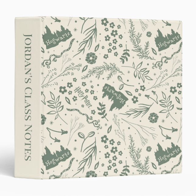 HOGWARTS™ Herbology Magic Pattern Binder (Front/Spine)