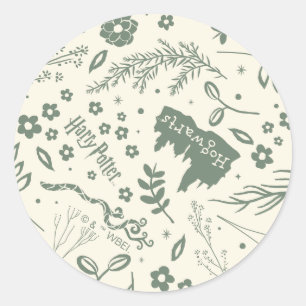 HOGWARTS™ Herbology Magic Pattern Classic Round Sticker