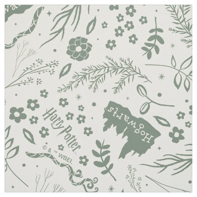 HOGWARTS™ Herbology Magic Pattern Fabric (Swatch)