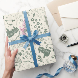 HOGWARTS™ Herbology Magic Pattern Wrapping Paper