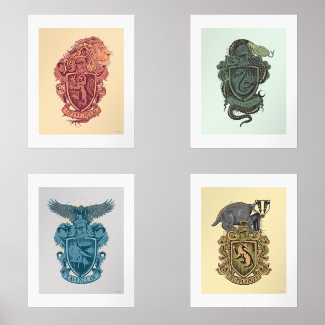 HOGWARTS™ House Crest Tome Illustrations (Front)