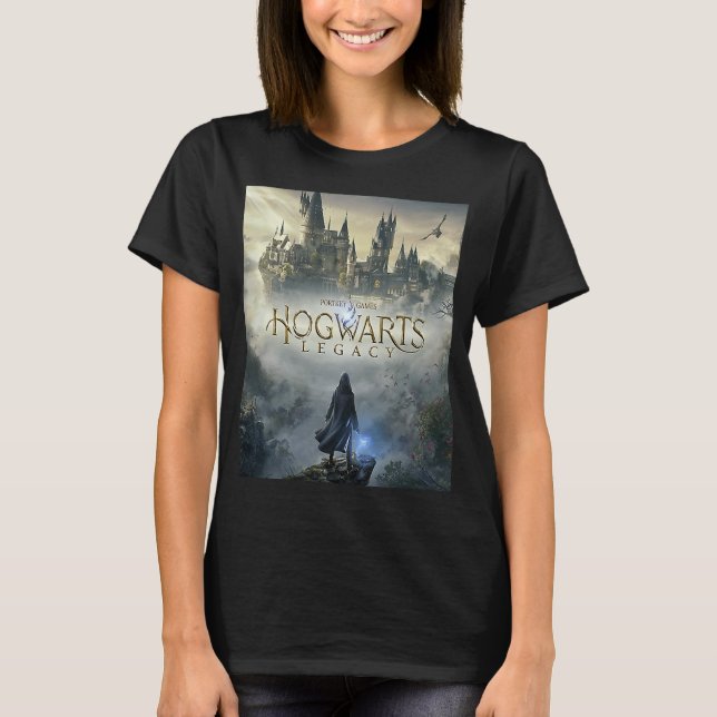 Hogwarts Legacy Wizard Adventure Magic Game Poster T-Shirt (Front)