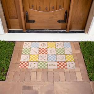 HOGWARTS™ QUIDDITCH™ Team Chequered Pattern Doormat