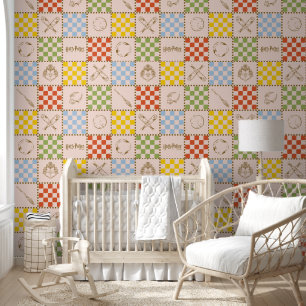 HOGWARTS™ QUIDDITCH™ Team Chequered Pattern Wallpaper