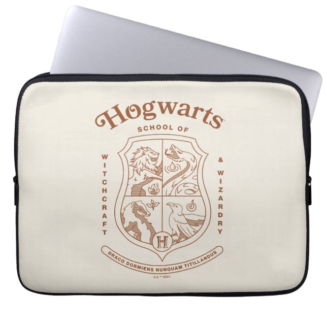 HOGWARTS™ School of Witchcraft and Wizardry Crest Laptop Sleeve (Front)