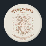 HOGWARTS™ School of Witchcraft and Wizardry Crest Magnet<br><div class="desc">Honor the legacy of the wizarding world with this timeless Hogwarts™ School of Witchcraft & Wizardry crest design. Featuring the iconic four-house shield — lion, serpent, badger, and eagle — this elegant artwork represents the unity and tradition of Gryffindor™, Slytherin™, Hufflepuff™, and Ravenclaw™. Rendered in a refined, vintage-inspired line style,...</div>