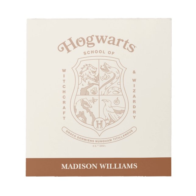 HOGWARTS™ School of Witchcraft and Wizardry Crest Notepad (Front)