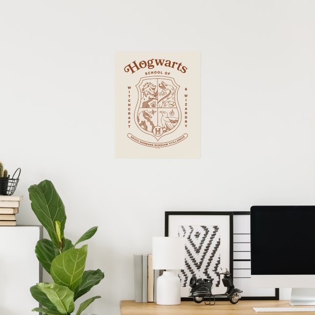 HOGWARTS™ School of Witchcraft and Wizardry Crest Poster (Home Office)