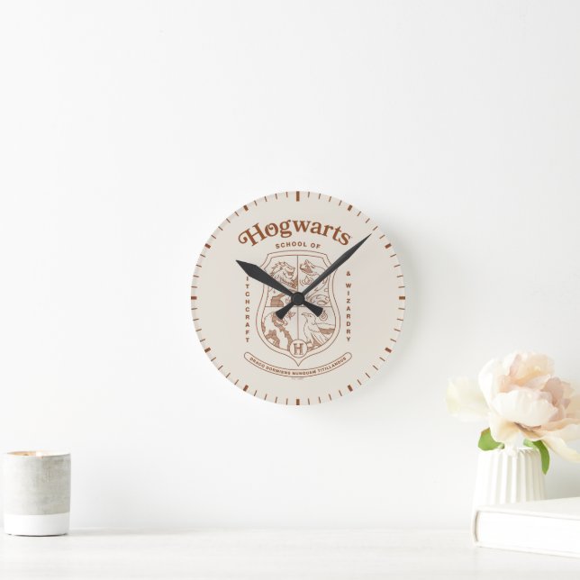 HOGWARTS™ School of Witchcraft and Wizardry Crest Round Clock (Home)
