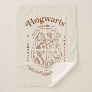 HOGWARTS™ School of Witchcraft and Wizardry Crest Sherpa Blanket