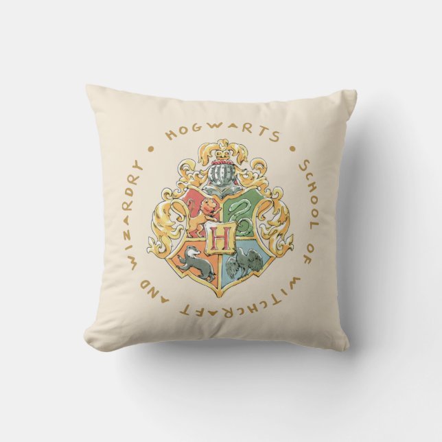 HOGWARTS™ School of Witchcraft and Wizardry Throw Pillow (Front)