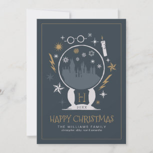 HOGWARTS™ Snow Globe   Happy Christmas Invitation