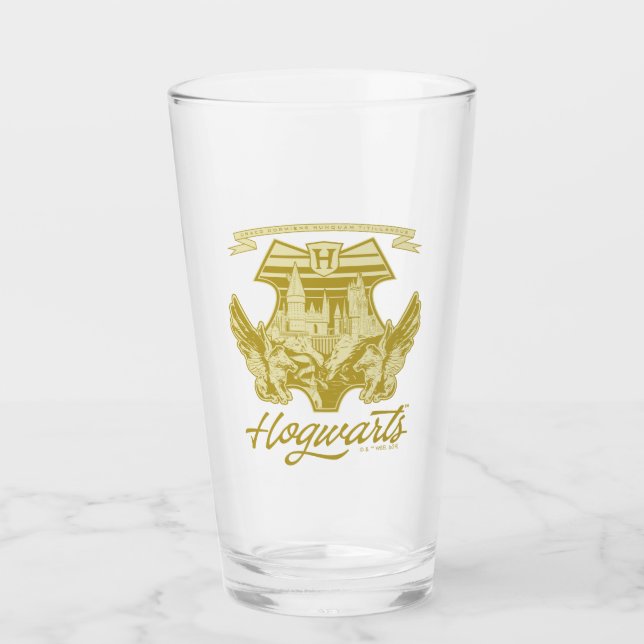 HOGWARTS™ Winged Shield Graphic Glass (Front)