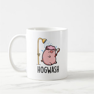 Hogwash Funny Pig Pun Coffee Mug