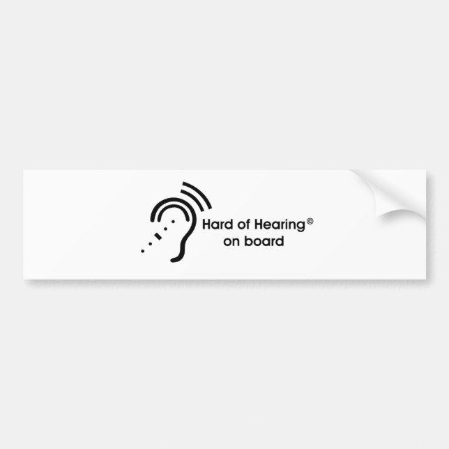 HOH On Board Bumper Sticker (Front)