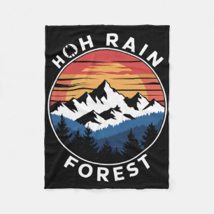 Hoh Rain Forest Rainforest Olympic National Park W Fleece Blanket