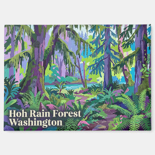 Hoh Rain Forest Washington USA Magnet