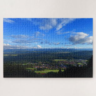 Hohenpeissenberg, view over Bavaria, Germany. Jigsaw Puzzle