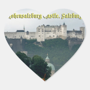 Hohensalzburg Castle, Salzburg, Austria Heart Sticker