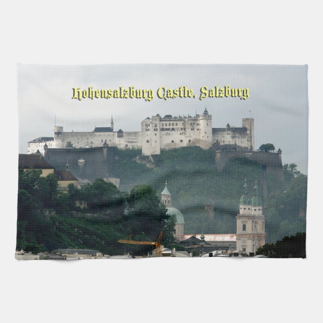 Hohensalzburg Castle, Salzburg, Austria Kitchen Towel (Horizontal)