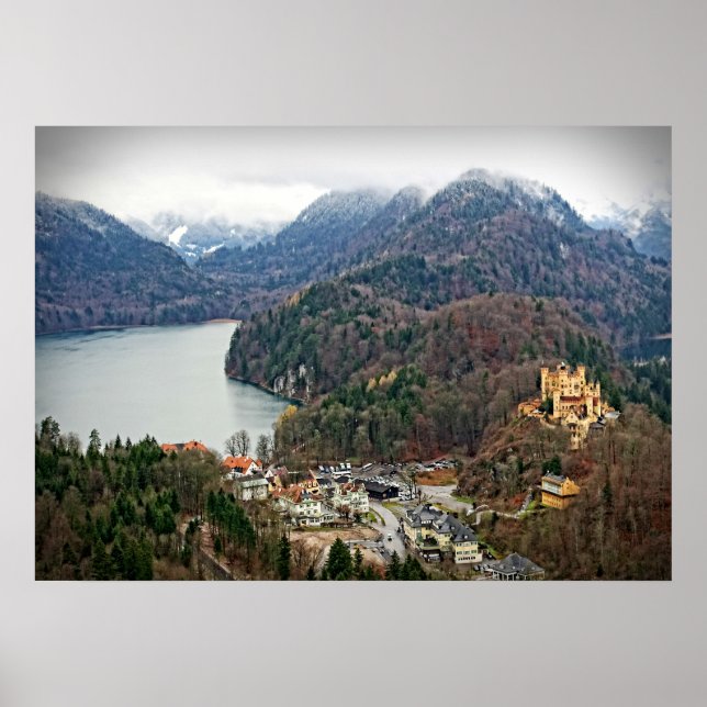 Hohenschwangau Castle -Schwangau, Germany Poster (Front)