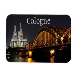 Hohenzollern Bridge, Cologne Cathedral, Germany Magnet