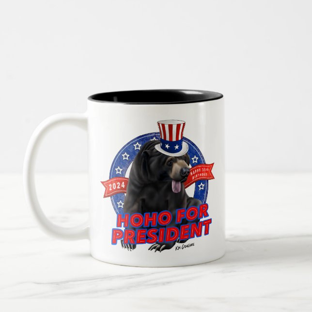 Hoho for president - ceramic mug (Left)