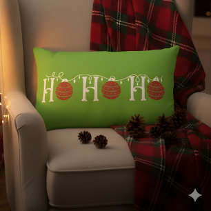 HoHoHo Christmas  Lumbar Pillow
