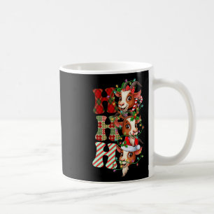 Hohoho Goats Santa Claus Hat Reindeer Merry Christ Coffee Mug