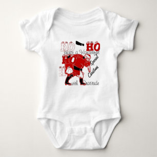 HOHOHO Have a Wonderful Christmas With Gratitude Baby Bodysuit