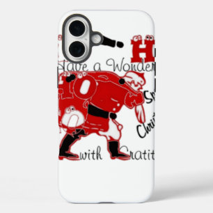 HOHOHO Have a Wonderful Christmas With Gratitude iPhone 16 Plus Case