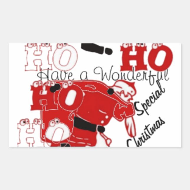 HOHOHO Have a Wonderful Christmas With Gratitude Sticker (Front)