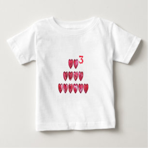 Hohoho Hearts Santa Cool Baby T-Shirt