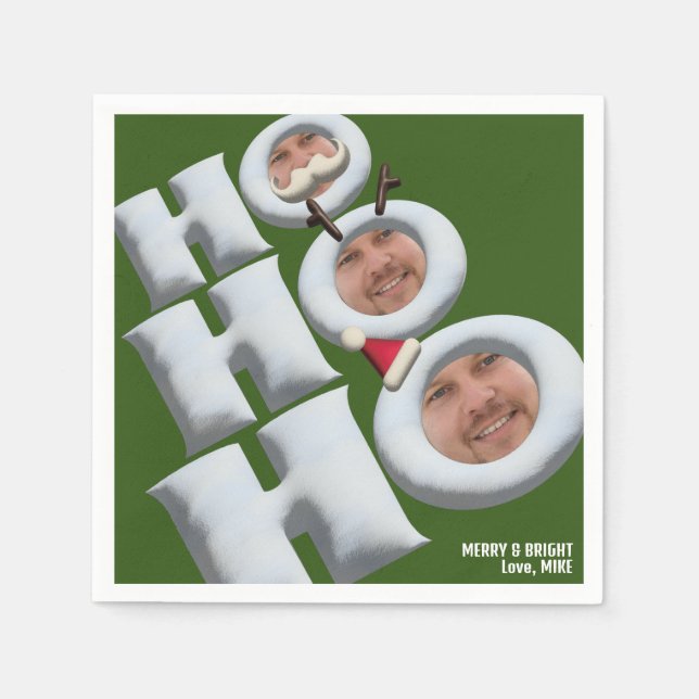 HOHOHO! It's me! holiday Party Napkin (Front)