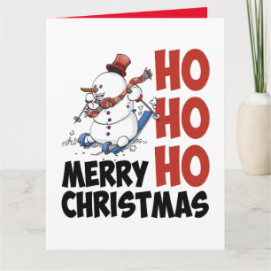 Hohoho Joyeux Noël. Carte de vœux