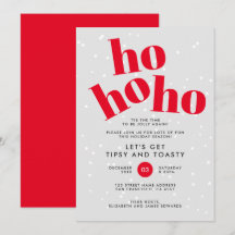Hohoho Let's Get Tipsy and Toasty Christmas Party
