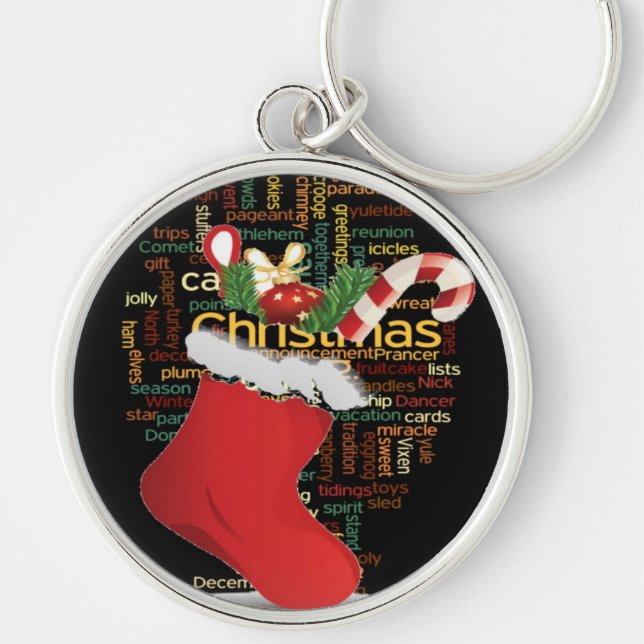 HoHoHo! Merry Christmas GIFTS and a Happy New Year Keychain (Front)