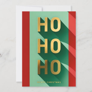 HOHOHO Merry Christmas Holiday Card