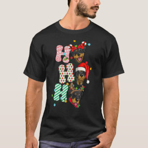 HoHoHo Rottweiler Christmas Three Cute Xmas Rottwe T-Shirt
