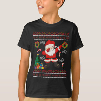 Hohoho Santa Claus Dabbing Ugly Christmas Sweater 