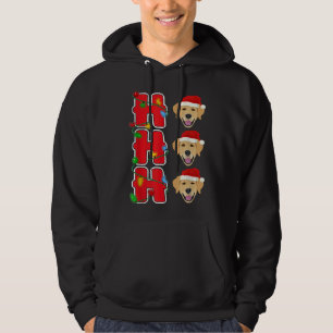 Hohoho Santa Golden Retriever Christmas Hoodie