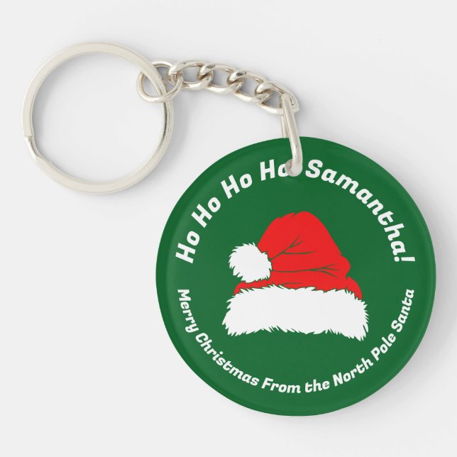 Hohoho Santa Merry Christmas 2025 Keychain (Front)