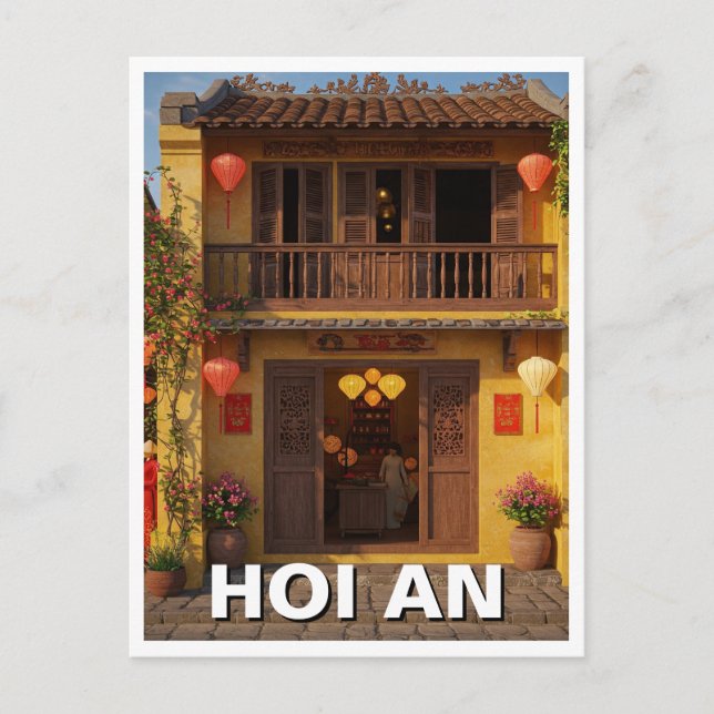 Hoi An Vietnam Travel Postcard (Front)