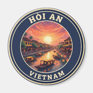 Hoi An Vietnam Vintage Travel Magnet