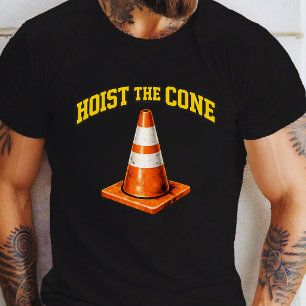 Hoist The Cone Funny Baseball Meme  T-Shirt