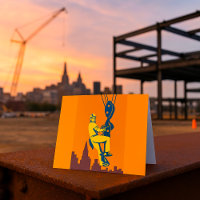 Hoisted Construction Worker