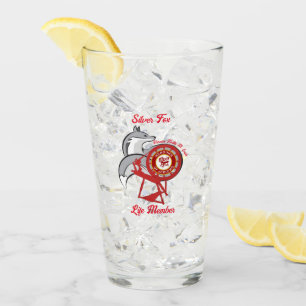 HOJ Silver Fox Life Member  Glass
