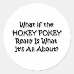 HOKEY POKEY CLASSIC ROUND STICKER