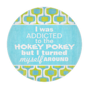 Hokey Pokey Mid Century Mod Retro Patter Cutting Board